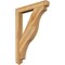 Ekena Millwork Funston Arts & Crafts Rough Sawn Bracket, Western Red Cedar, 4"W x 32"D x 44"H BKT04X32X44FST03RWR - alternate 1